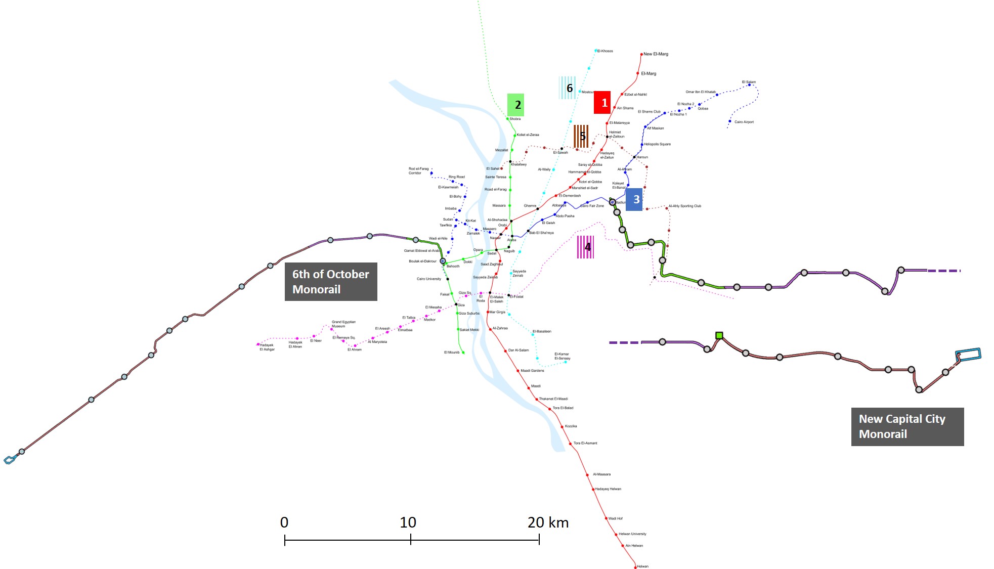 Cairo Metro Map 