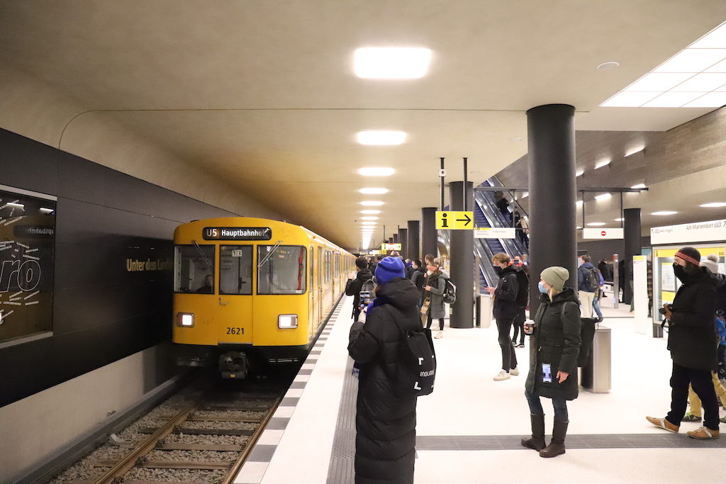 BVG Berlin inaugurates U5 metro extension in city centre