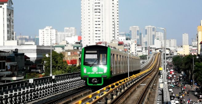 Nové metro v hlavním městě Vietnamu Hanoji